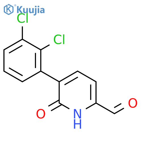 5-(2,3-Dichlorophenyl)-6-hydroxypicolinaldehyde structure