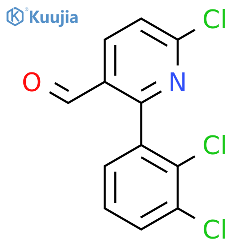 6-Chloro-2-(2,3-dichlorophenyl)nicotinaldehyde structure