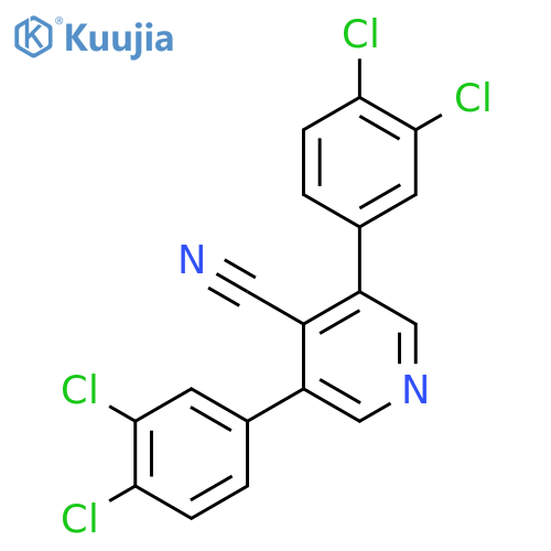 3,5-Bis(3,4-dichlorophenyl)isonicotinonitrile structure