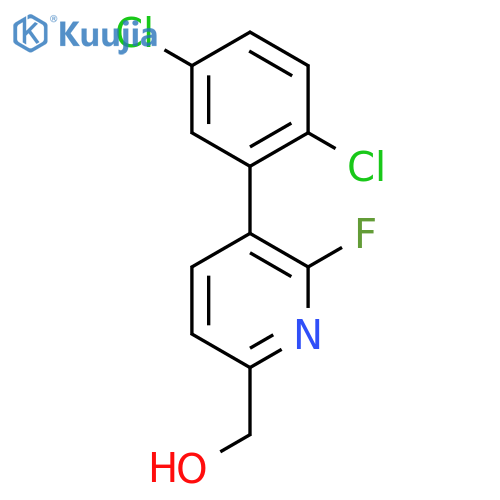 3-(2,5-Dichlorophenyl)-2-fluoropyridine-6-methanol structure