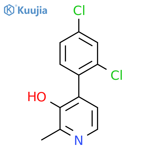 4-(2,4-Dichlorophenyl)-3-hydroxy-2-methylpyridine structure