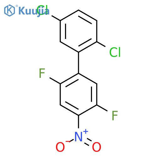 2',5'-Dichloro-2,5-difluoro-4-nitro-biphenyl structure