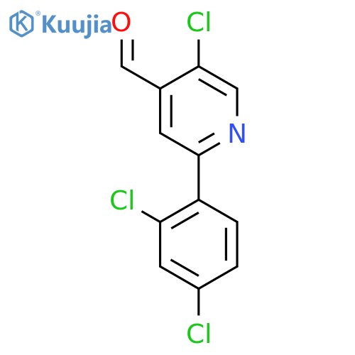 5-Chloro-2-(2,4-dichlorophenyl)isonicotinaldehyde structure