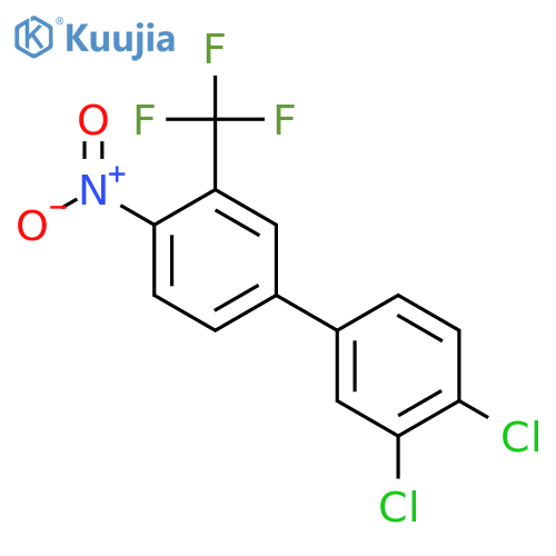 3,4-Dichloro-4'-nitro-3'-trifluoromethyl-biphenyl structure