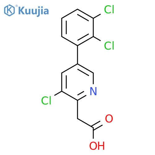 3-Chloro-5-(2,3-dichlorophenyl)pyridine-2-acetic acid structure