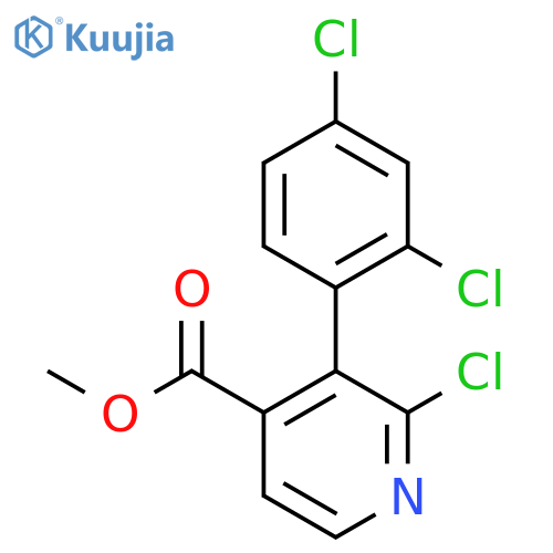 Methyl 2-chloro-3-(2,4-dichlorophenyl)isonicotinate structure