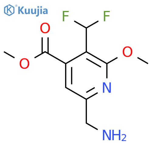 Methyl 6-(aminomethyl)-3-(difluoromethyl)-2-methoxypyridine-4-carboxylate structure