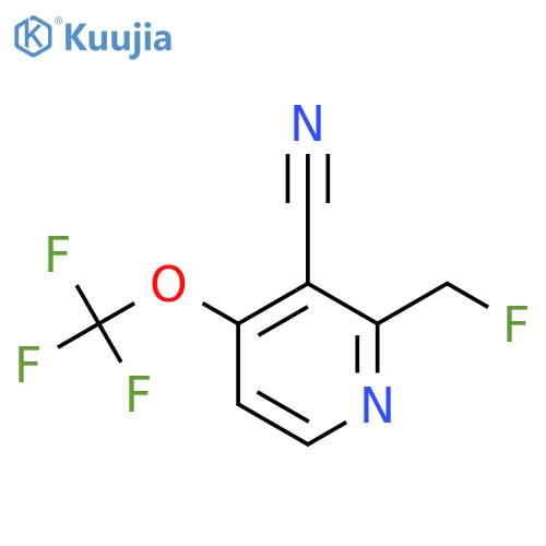 3-Cyano-2-(fluoromethyl)-4-(trifluoromethoxy)pyridine structure
