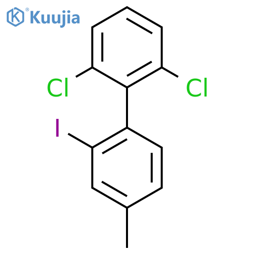 2,6-Dichloro-2'-iodo-4'-methyl-biphenyl structure