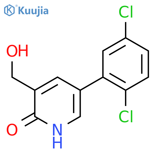5-(2,5-Dichlorophenyl)-2-hydroxypyridine-3-methanol structure