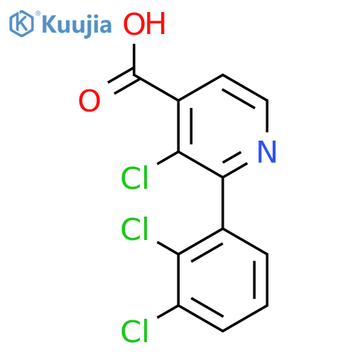 3-Chloro-2-(2,3-dichlorophenyl)isonicotinic acid structure