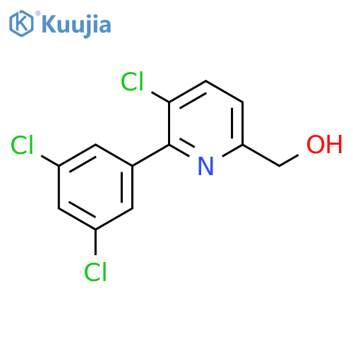3-Chloro-2-(3,5-dichlorophenyl)pyridine-6-methanol structure