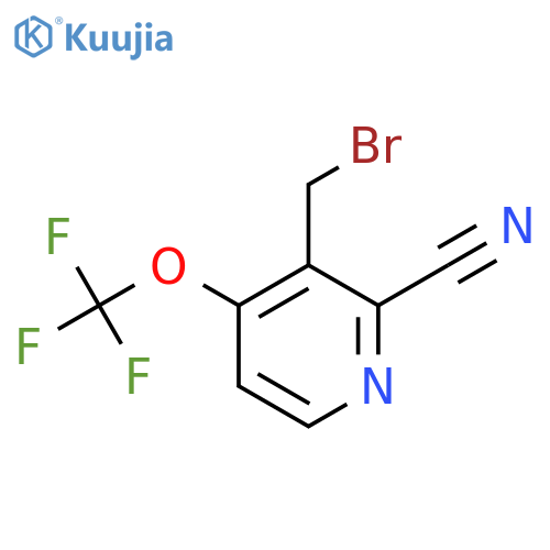 3-(Bromomethyl)-2-cyano-4-(trifluoromethoxy)pyridine structure