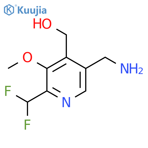 5-(Aminomethyl)-2-(difluoromethyl)-3-methoxypyridine-4-methanol structure