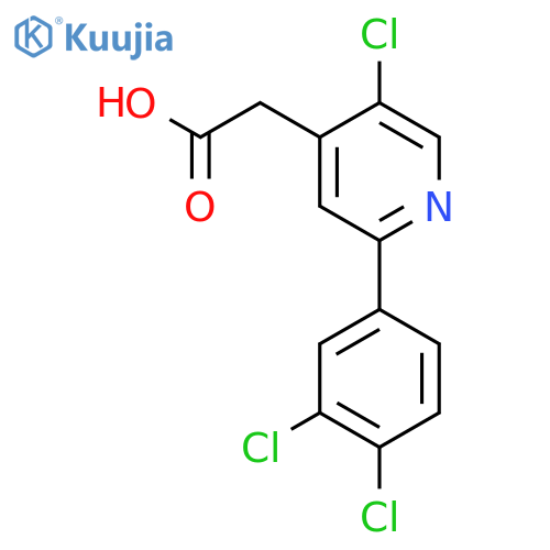 5-Chloro-2-(3,4-dichlorophenyl)pyridine-4-acetic acid structure