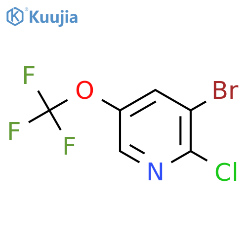 3-Bromo-2-chloro-5-(trifluoromethoxy)pyridine structure