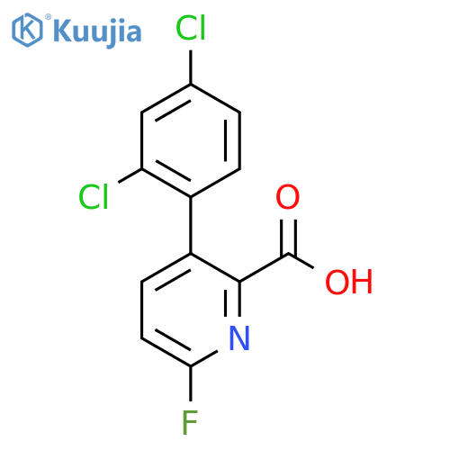 3-(2,4-Dichlorophenyl)-6-fluoropicolinic acid structure