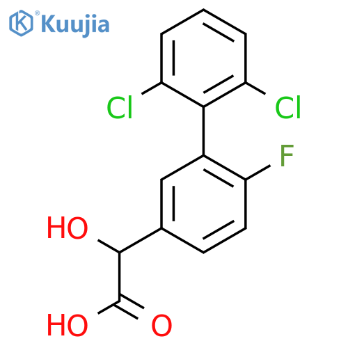 Hydroxy-(2',6'-dichloro-6-fluoro-biphenyl-3-yl)-acetic acid structure