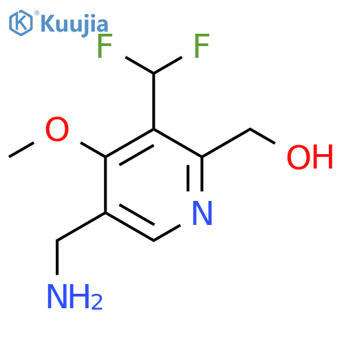 5-(Aminomethyl)-3-(difluoromethyl)-4-methoxypyridine-2-methanol structure