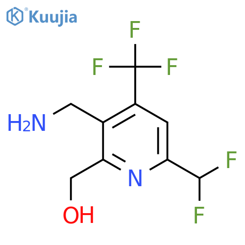 3-(Aminomethyl)-6-(difluoromethyl)-4-(trifluoromethyl)pyridine-2-methanol structure