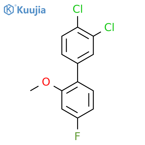 3,4-Dichloro-4'-fluoro-2'-methoxy-biphenyl structure
