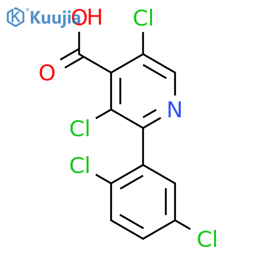 3,5-Dichloro-2-(2,5-dichlorophenyl)isonicotinic acid structure