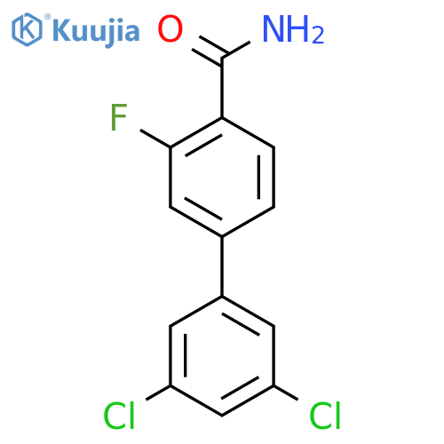 3',5'-Dichloro-3-fluoro-biphenyl-4-carboxylic acid amide structure