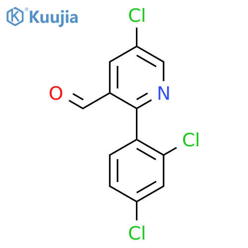 5-Chloro-2-(2,4-dichlorophenyl)nicotinaldehyde structure