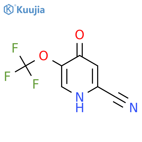 2-Cyano-4-hydroxy-5-(trifluoromethoxy)pyridine structure