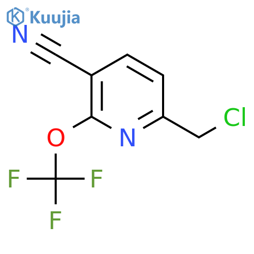 6-(Chloromethyl)-3-cyano-2-(trifluoromethoxy)pyridine structure