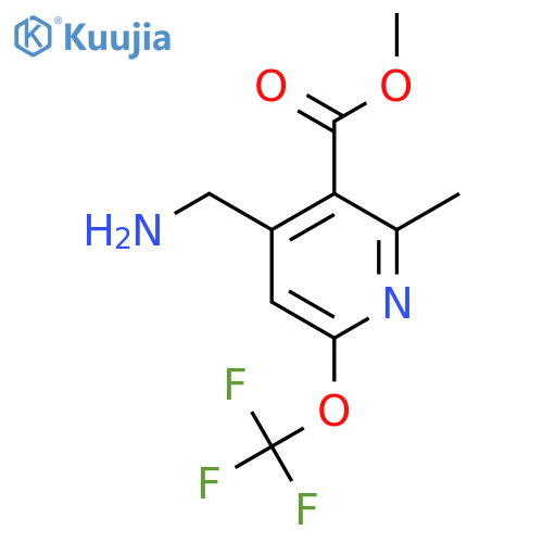 Methyl 4-(aminomethyl)-2-methyl-6-(trifluoromethoxy)pyridine-3-carboxylate structure