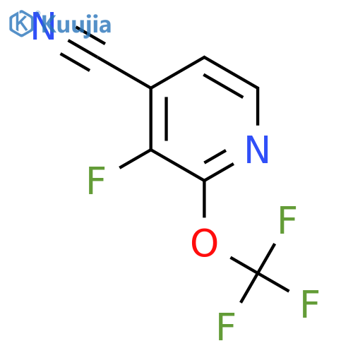 4-Cyano-3-fluoro-2-(trifluoromethoxy)pyridine structure