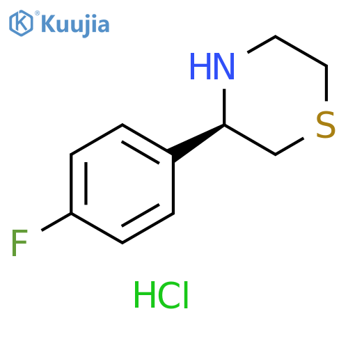 (R)-3-(4-FLUOROPHENYL)THIOMORPHOLINE HCL structure