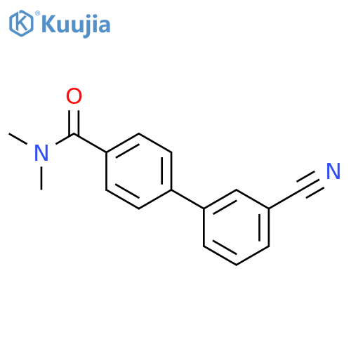 4-(3-cyanophenyl)-N,N-dimethylbenzamide structure