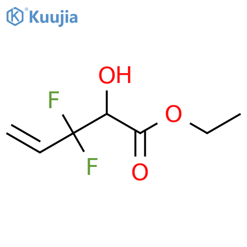 Ethyl 3,3-difluoro-2-hydroxypent-4-enoate structure