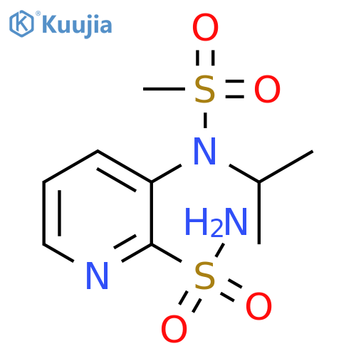2-Pyridinesulfonamide, 3-[(1-methylethyl)(methylsulfonyl)amino]- structure