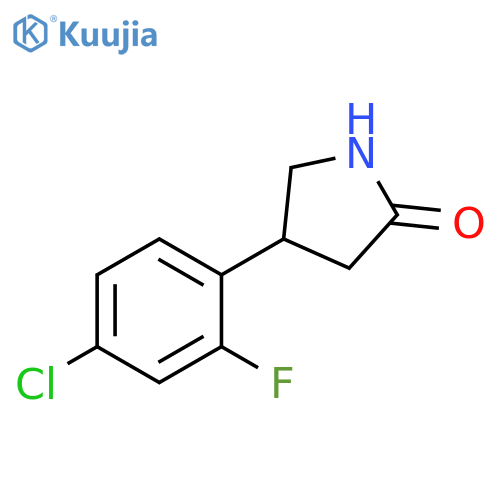 4-(4-chloro-2-fluorophenyl)pyrrolidin-2-one structure