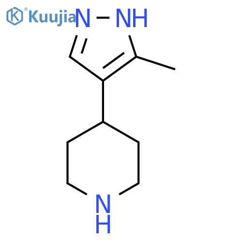 4-(3-methyl-1H-pyrazol-4-yl)piperidine structure