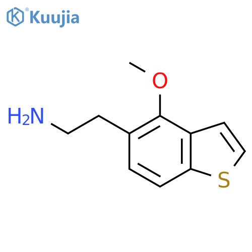 2-(4-Methoxy-1-benzothiophen-5-yl)ethan-1-amine structure