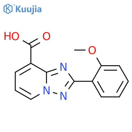 2-(2-methoxyphenyl)-[1,2,4]triazolo[1,5-a]pyridine-8-carboxylic acid structure