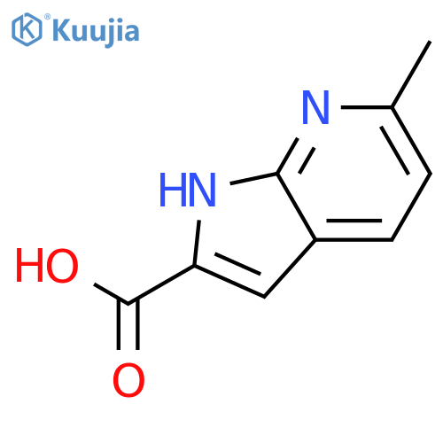 6-Methyl-1H-pyrrolo[2,3-b]pyridine-2-carboxylic acid structure