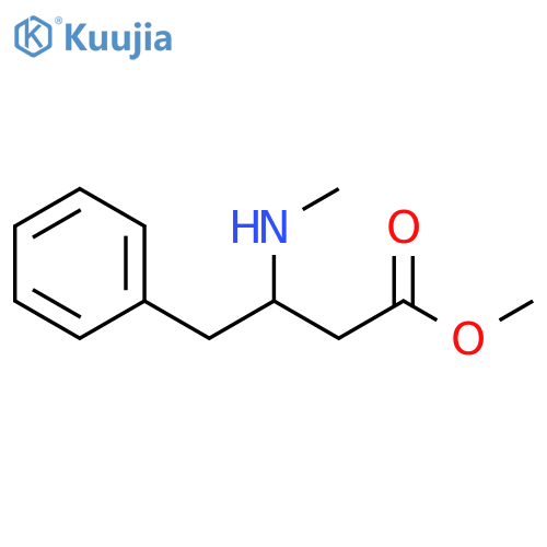 methyl 3-(methylamino)-4-phenylbutanoate structure