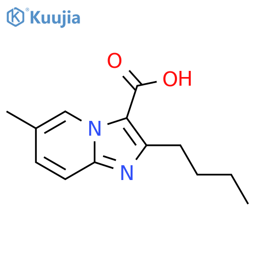 2-butyl-6-methylimidazo1,2-apyridine-3-carboxylic acid structure