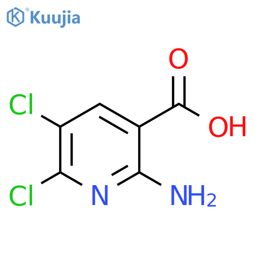2-amino-5,6-dichloropyridine-3-carboxylic acid structure