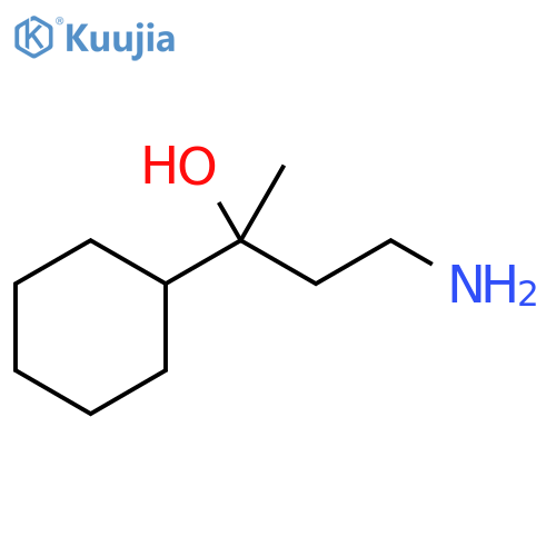 4-AMINO-2-CYCLOHEXYLBUTAN-2-OL structure