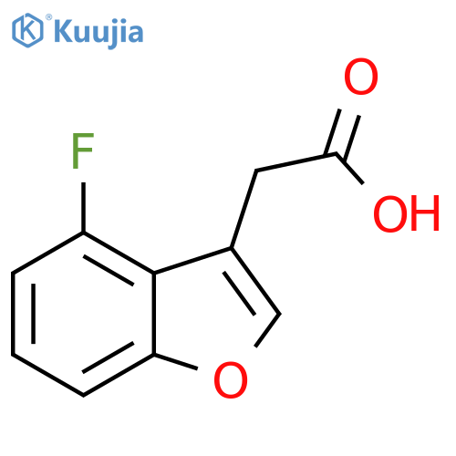 2-(4-fluoro-1-benzofuran-3-yl)acetic acid structure