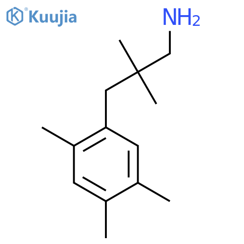 2,2-dimethyl-3-(2,4,5-trimethylphenyl)propan-1-amine structure
