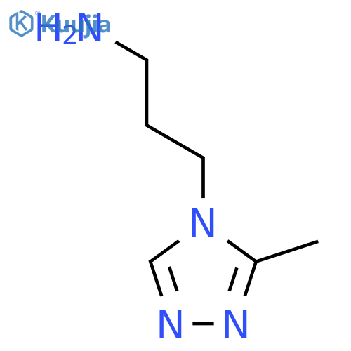 3-(3-methyl-4H-1,2,4-triazol-4-yl)propan-1-amine structure