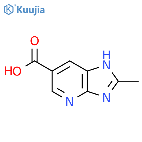 2-Methyl-3H-imidazo4,5-bpyridine-6-carboxylic Acid structure