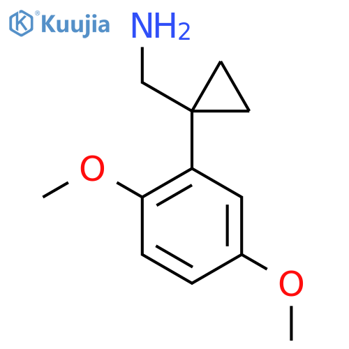 1-(2,5-dimethoxyphenyl)cyclopropylmethanamine structure